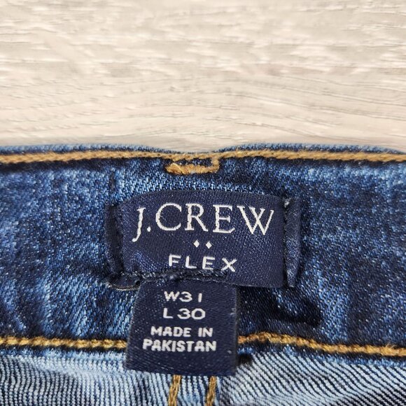 J.Crew Flex Denim Jeans Raw Hem Mens Size W31 L30 (Actual W31x L26) - Picture 10 of 16